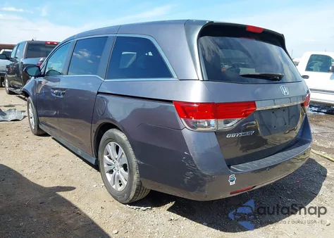 2016 Honda Odyssey Ex-L из США, поврежденный, VIN 5FNRL5H67GB013604